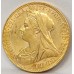AUSTRALIA 1895 . ONE 1 SOVEREIGN . MELBOURNE . GOLD